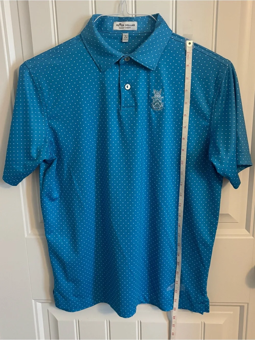 Peter Millar Youth Blue Polo Size L (11-12)